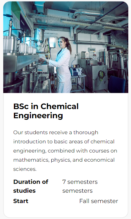 BSc in Chemical Engineering